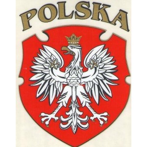 Autocollant Polska (8,00 x 10,50 cm)