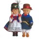 Couple poupée folklorique - région Kurpiowski