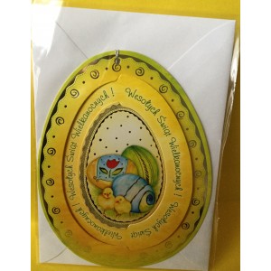 Carte de Pâques avec enveloppe 