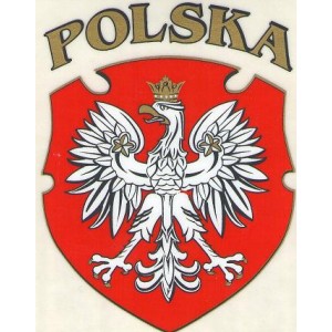 Autocollant Polska (7,57 cm x 6,00 cm env)